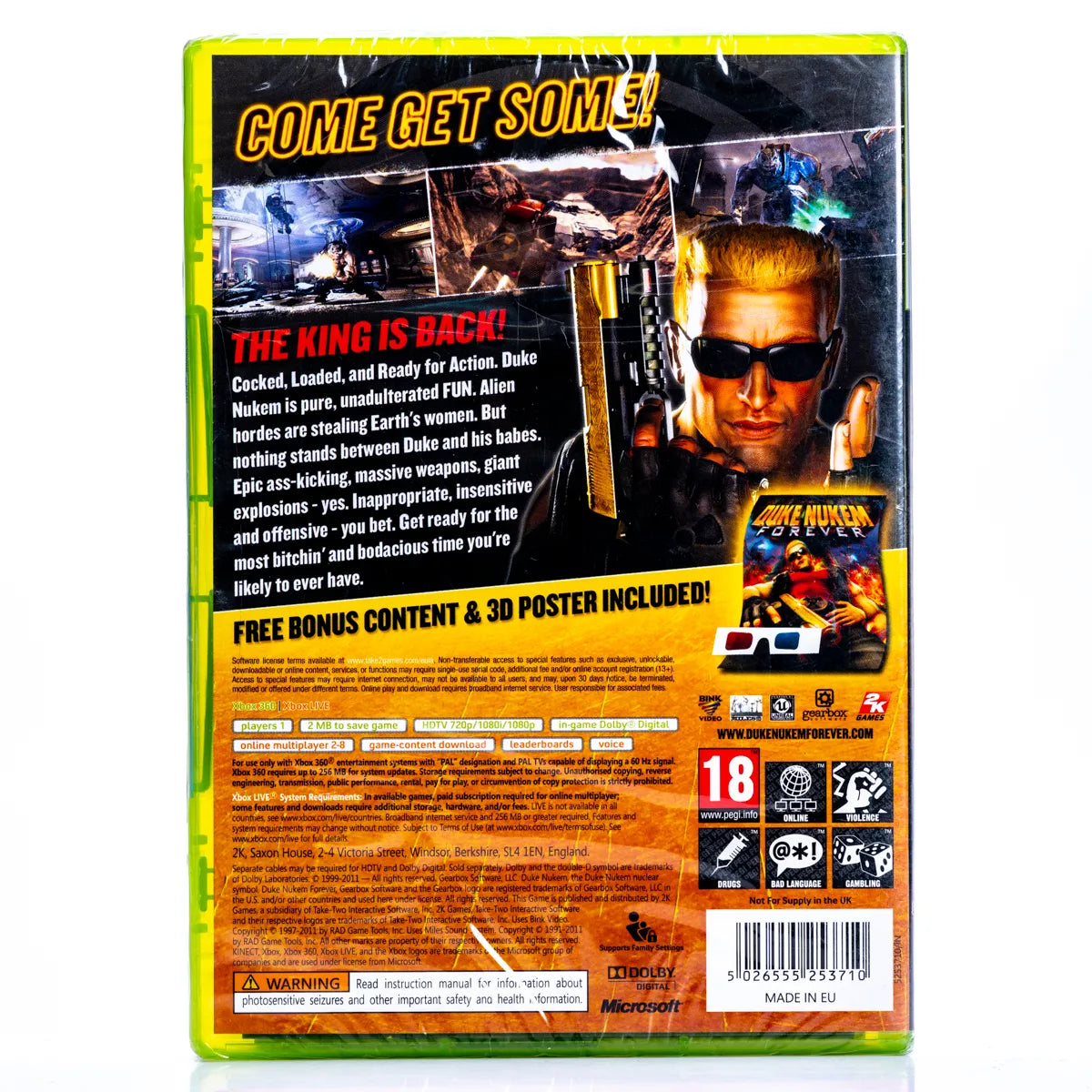 Duke Nukem Forever - Xbox 360 Spill (Forseglet) - Retrospillkongen