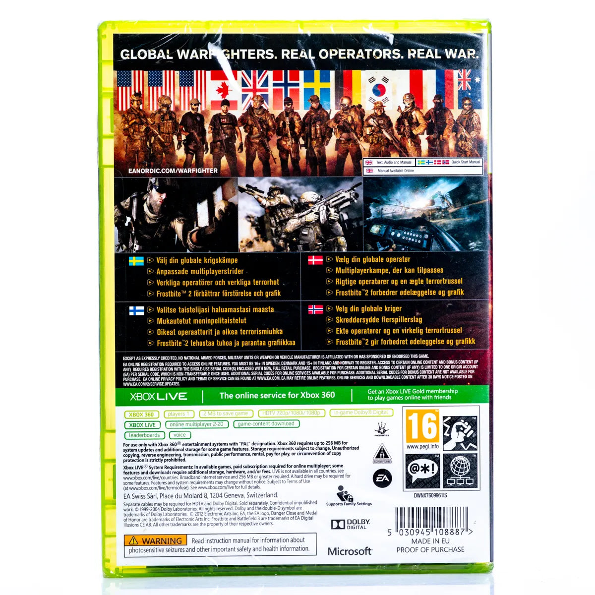 Medal of Honor: Warfighter - Xbox 360 Spill (Forseglet) - Retrospillkongen