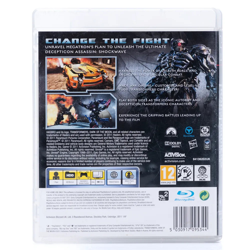 Transformers - Dark of the Moon - PS3 spill - Retrospillkongen