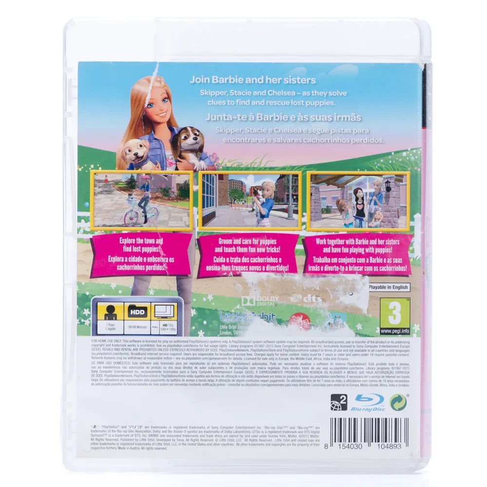 Barbie & Her Sisters Puppy Rescue- PS3 spill - Retrospillkongen