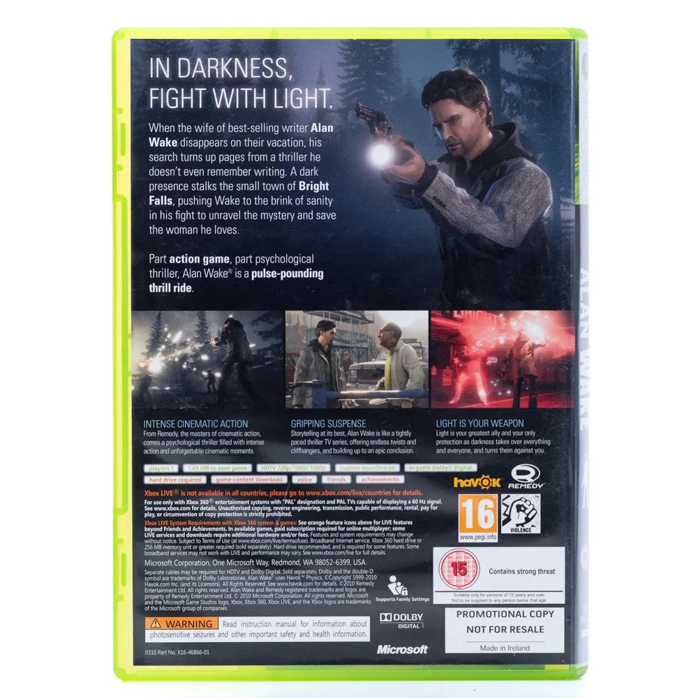 Alan Wake - Xbox 360 spill - Retrospillkongen