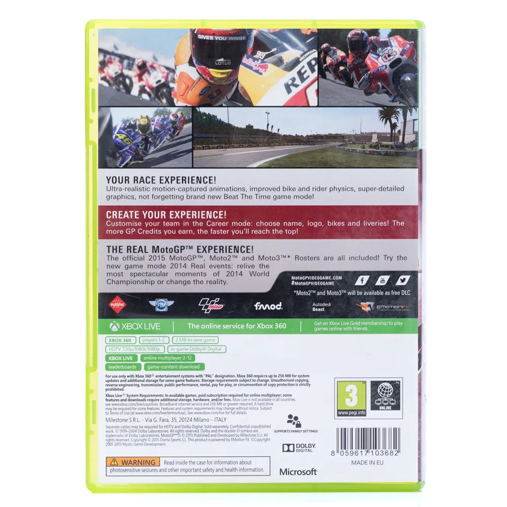 MotoGP 15- Xbox 360 spill - Retrospillkongen