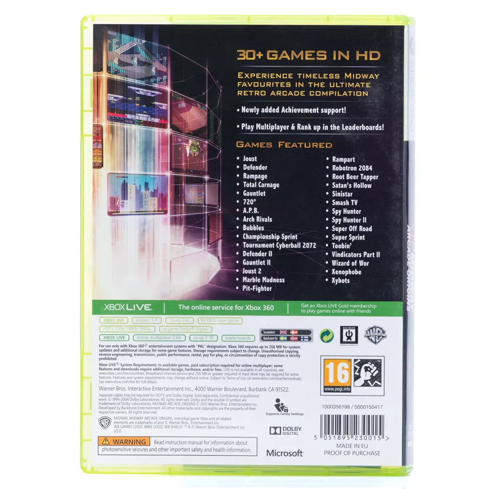 Midway Arcade Origins - Xbox 360 spill