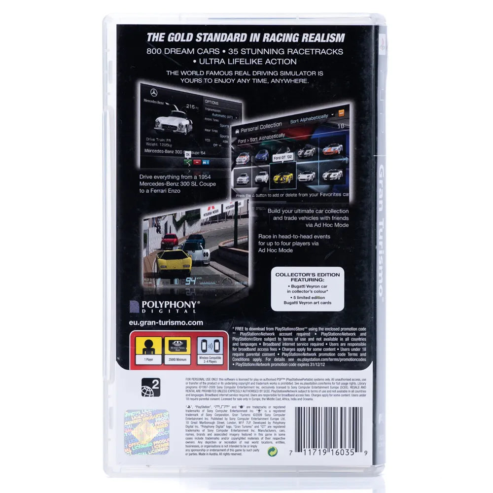 Gran Turismo (Collectors Edition) - PSP spill - Retrospillkongen
