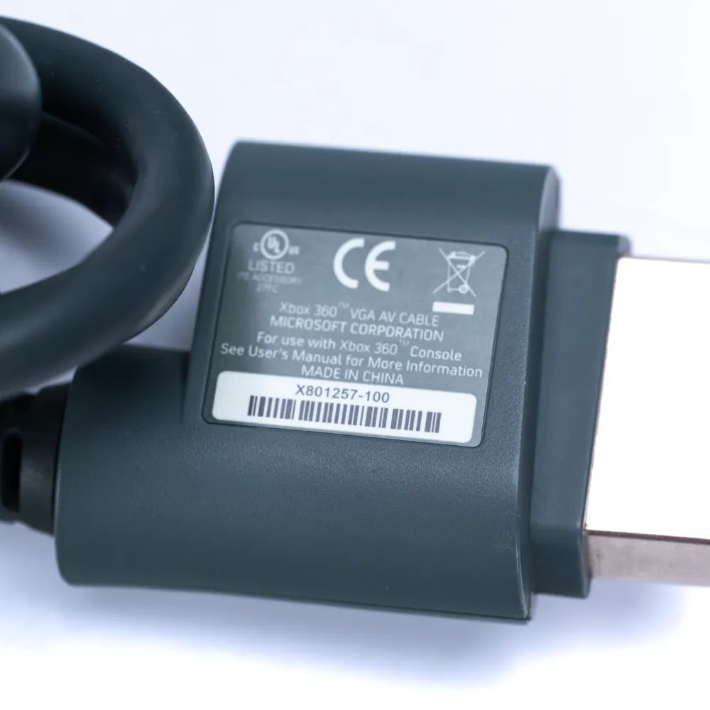 Xbox 360 VGA AV Kabel for Microsoft Xbox 360 - Retrospillkongen