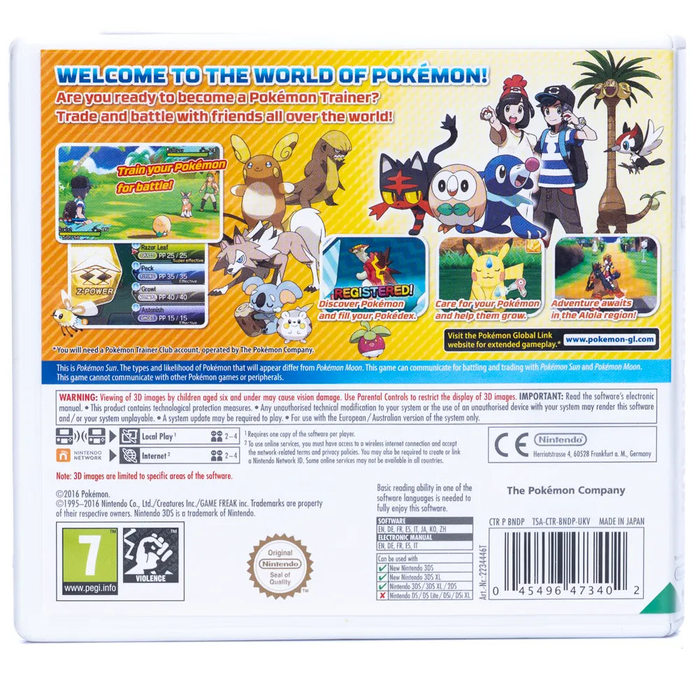 Pokémon Sun - Nintendo 3DS spill - Retrospillkongen