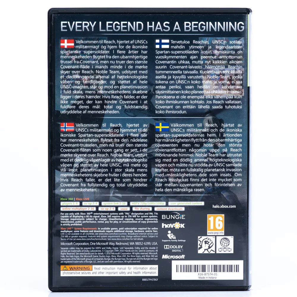 Halo Reach Limited Edition - Xbox 360 spill - Retrospillkongen