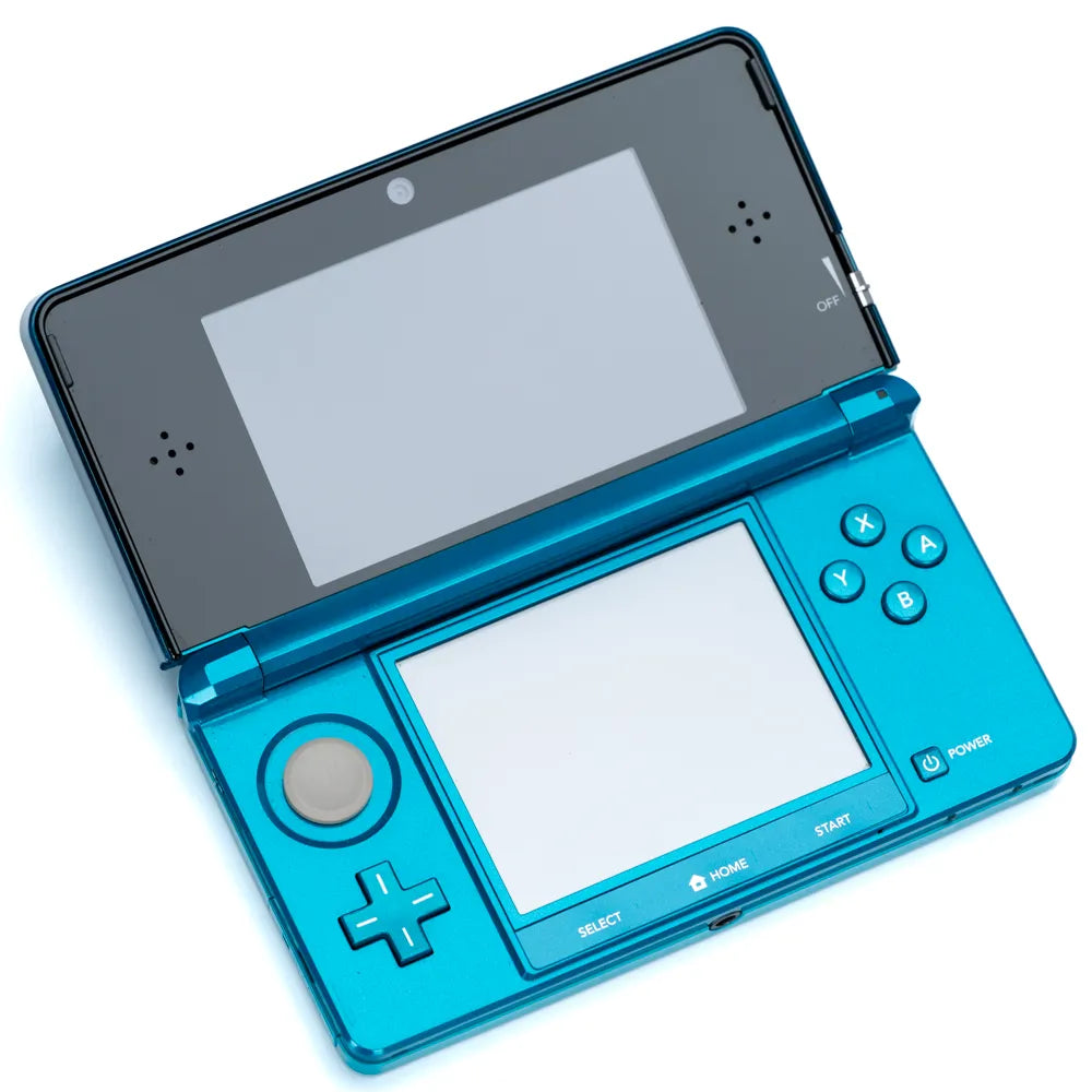 Nintendo 3DS - Aqua Blue Edition Håndholdt Konsoll m/Strømadapter - Retrospillkongen