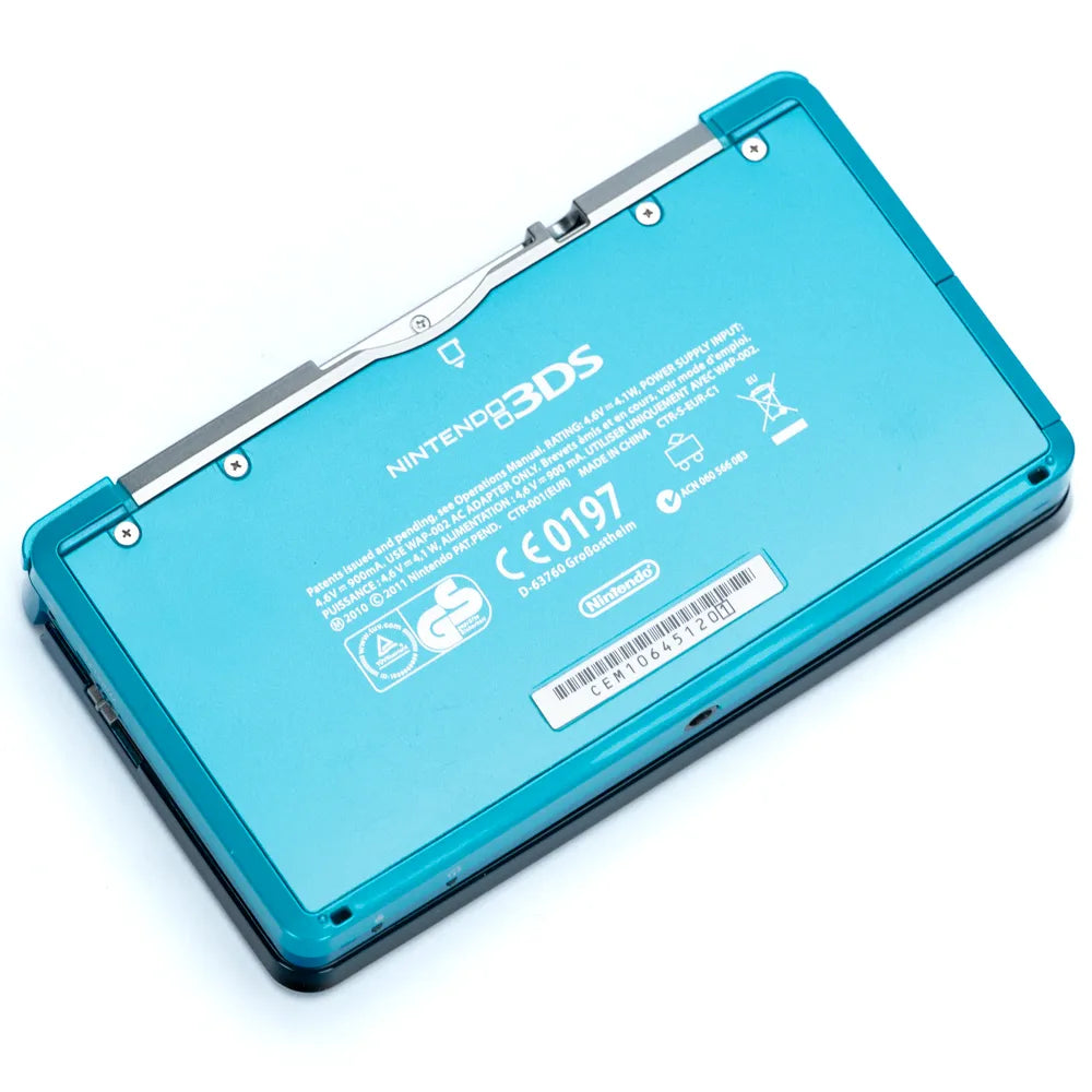 Nintendo 3DS - Aqua Blue Edition Håndholdt Konsoll m/Strømadapter - Retrospillkongen