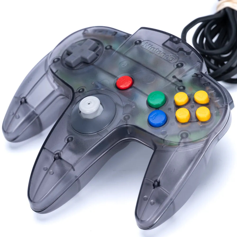 Original Nintendo 64 Funtastic Smoke Grey Kontroll - N64 - Retrospillkongen