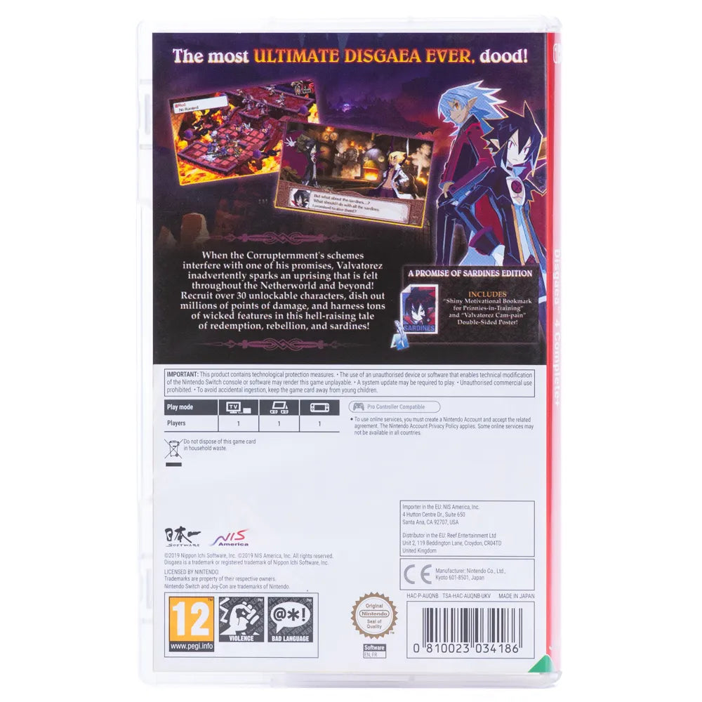 Disgaea 4 Complete+ - Switch spill - Retrospillkongen