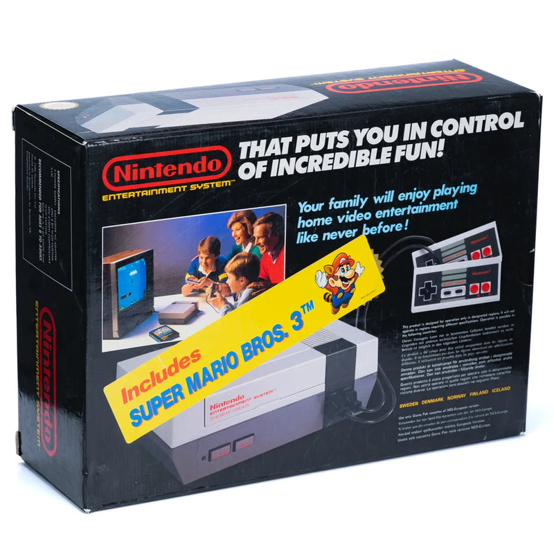 NES 8-Bit Nintendo Entertainment System Super - Mario Bros 3 Konsoll Pakke - I Eske