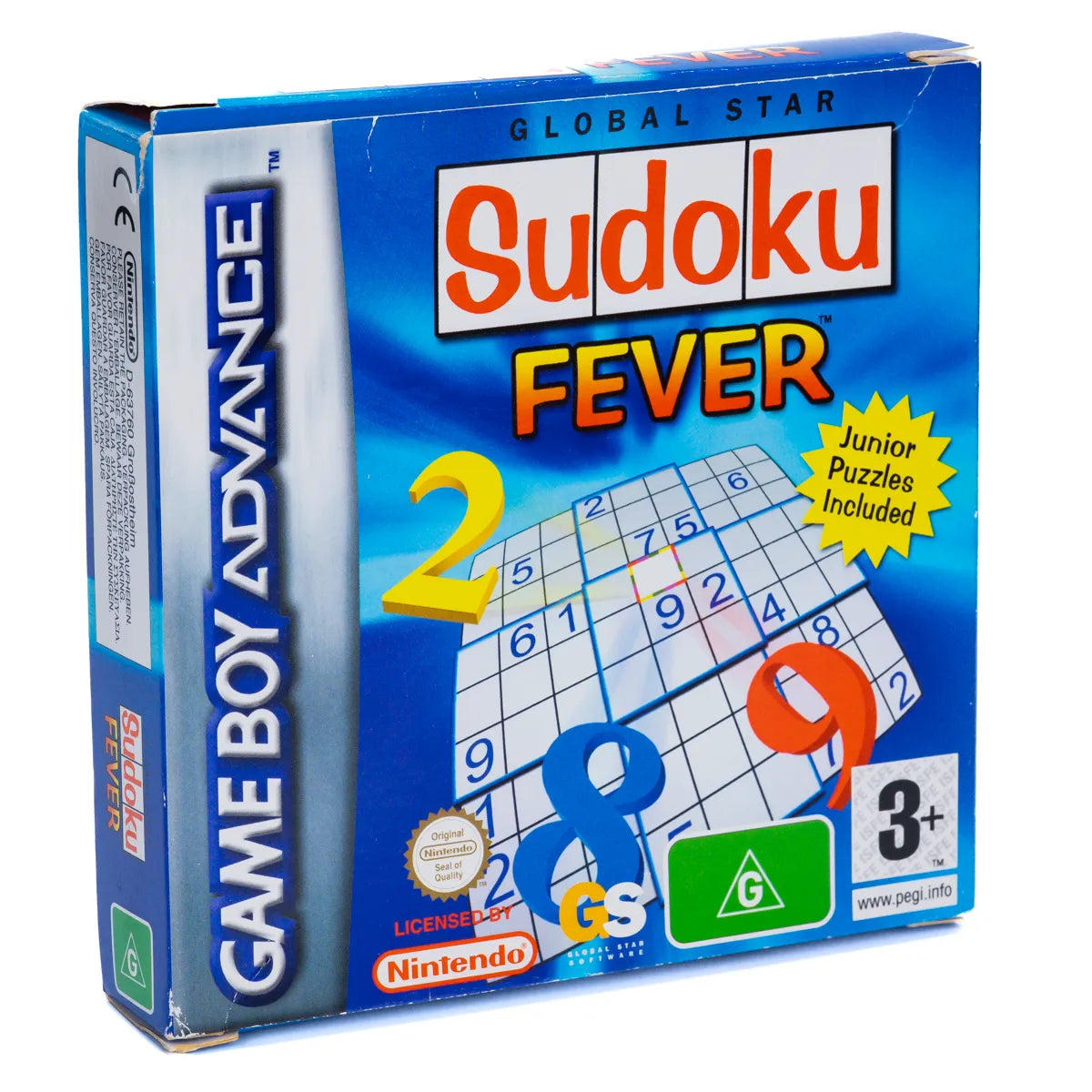Sudoku Fever - GBA spill (I eske) - Retrospillkongen