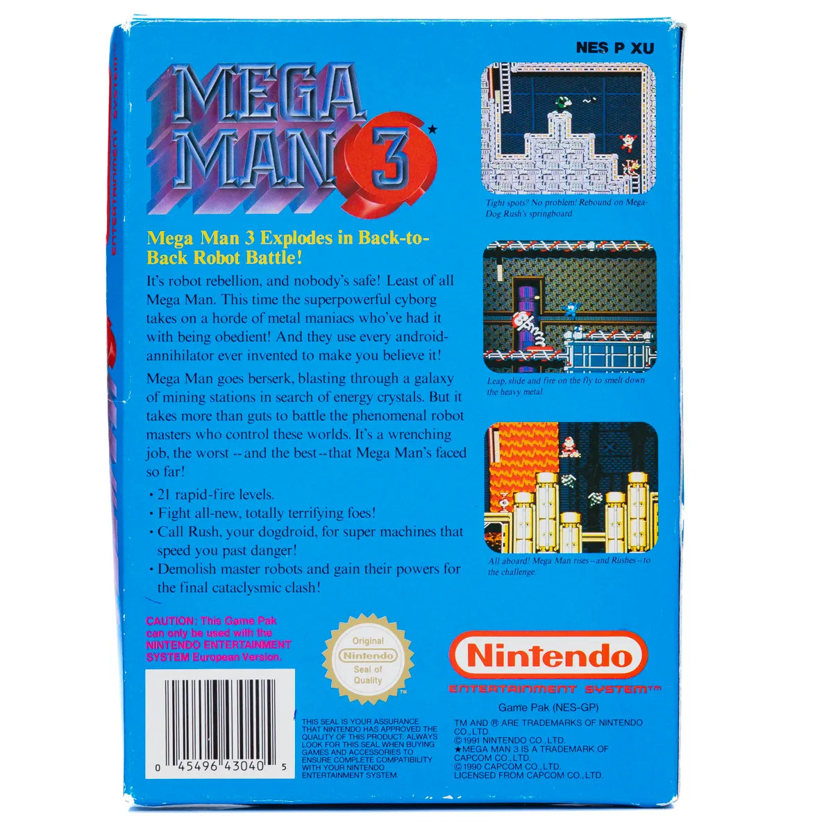 Mega Man 3 - NES spill (I Eske) - Retrospillkongen