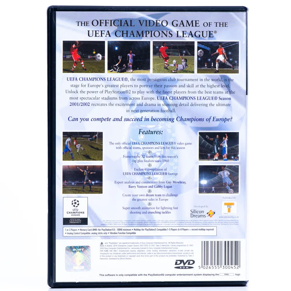 UEFA Champions League Season 2001-2002 - PS2 spill - Retrospillkongen