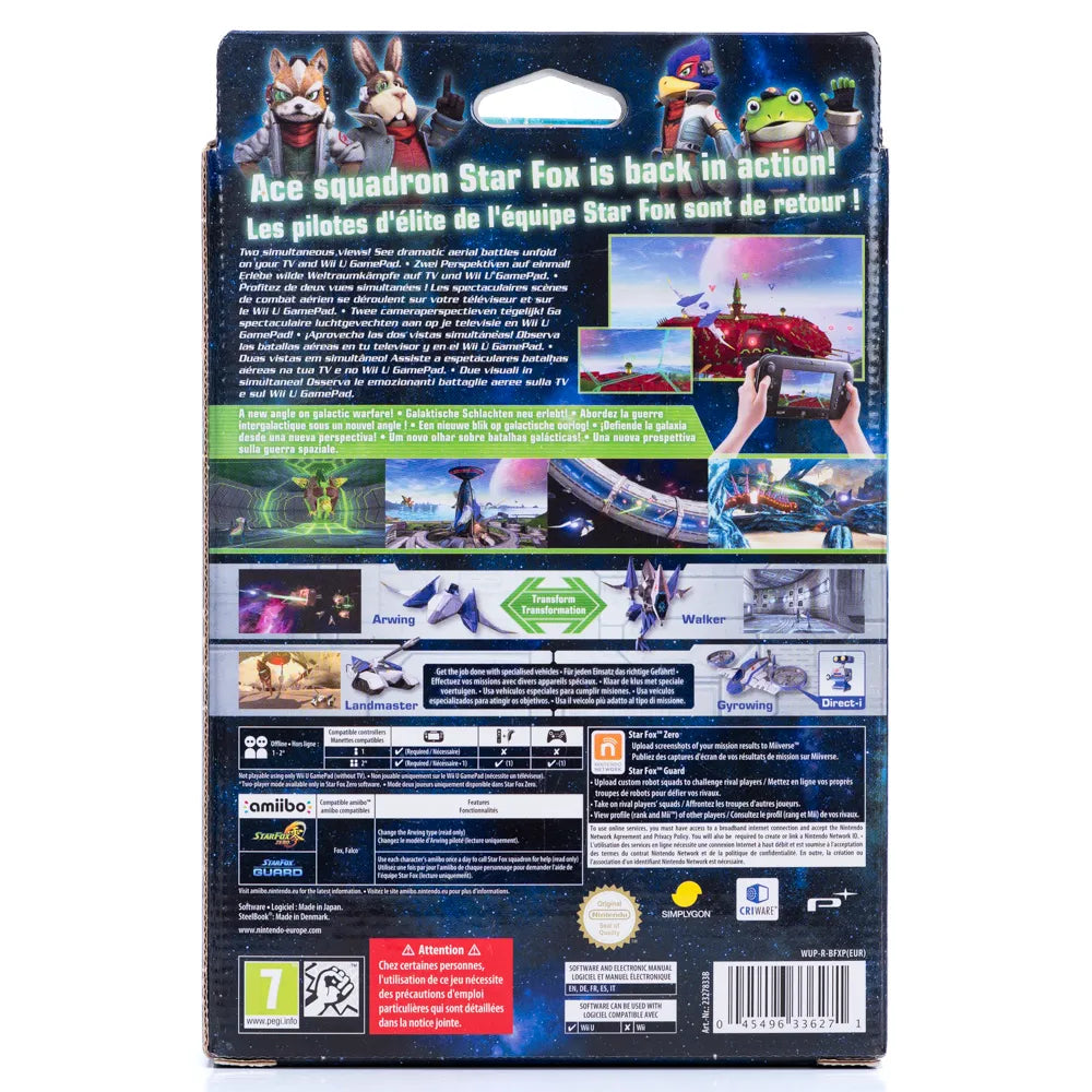 StarFox Zero First Print Edition - Wii U spill (i Eske)