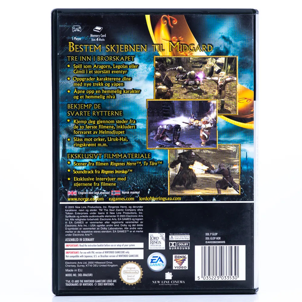 The Lord of the Rings: The Two Towers - GameCube spill - Retrospillkongen