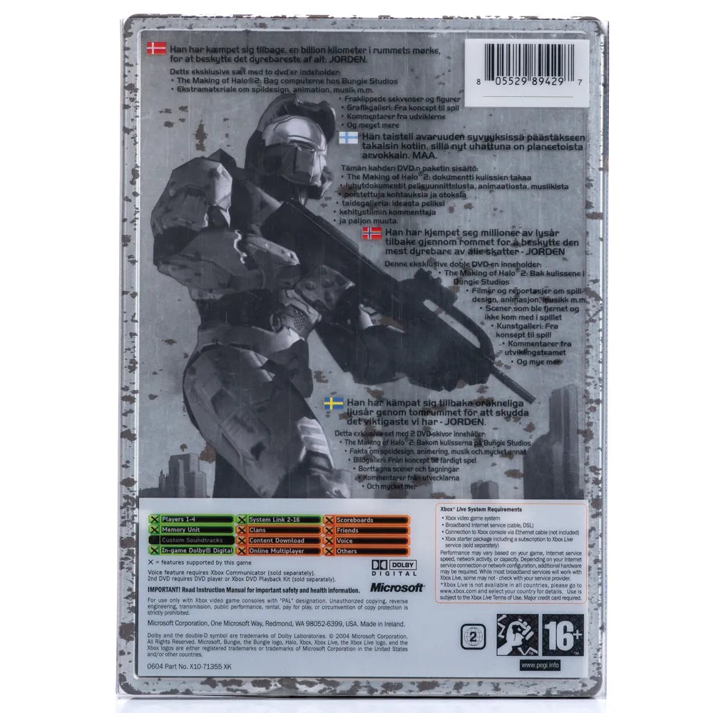 Halo 2 Limited Collector´s Edition (Steelbook)- Xbox spill - Retrospillkongen