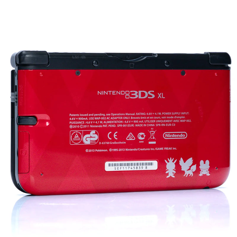 Nintendo 3DS XL Pokemon X and Y Limited Edition Red m/Strømadapter
