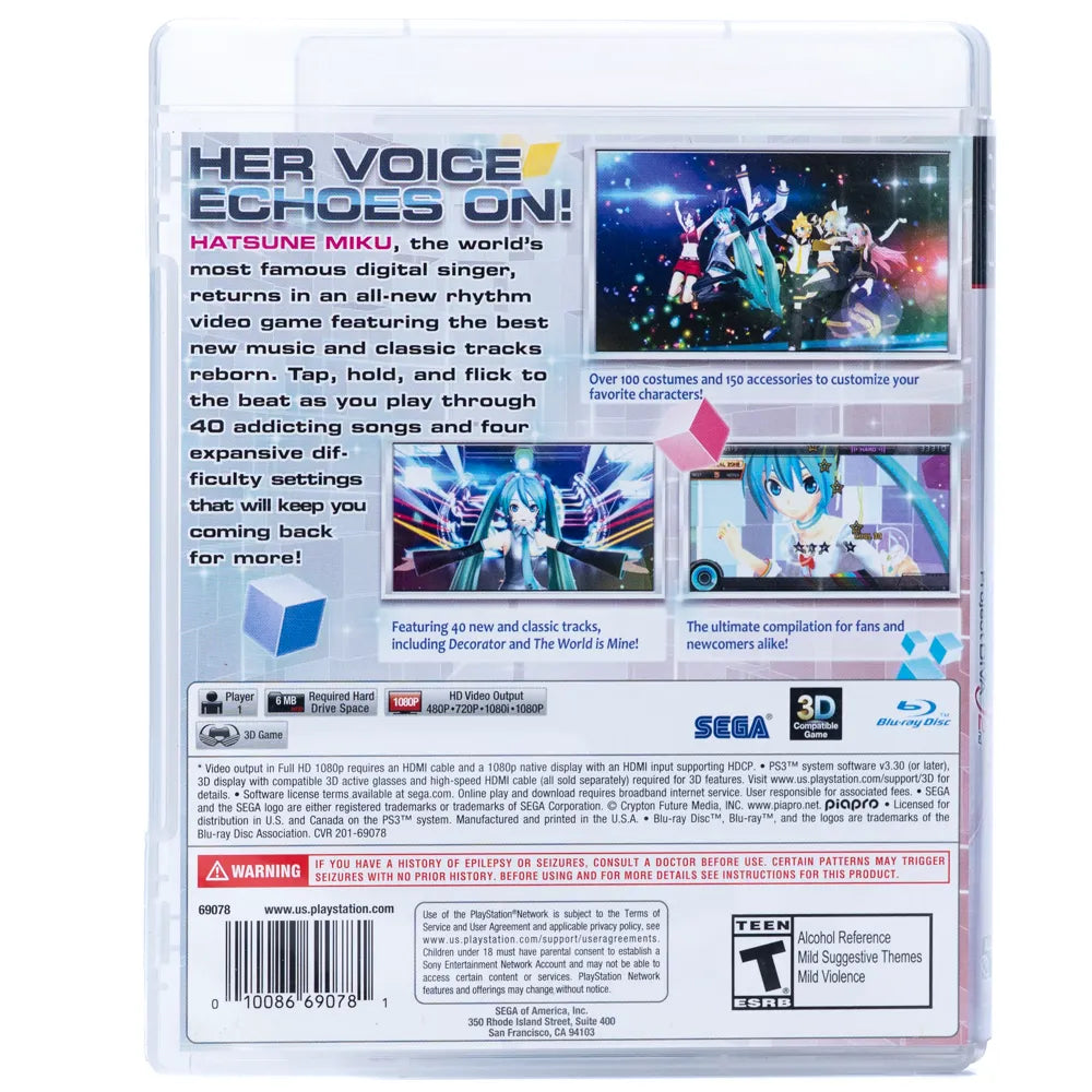 Hatsune Miku: Project DIVA F 2nd - PS3 spill (NTSC-U) - Retrospillkongen