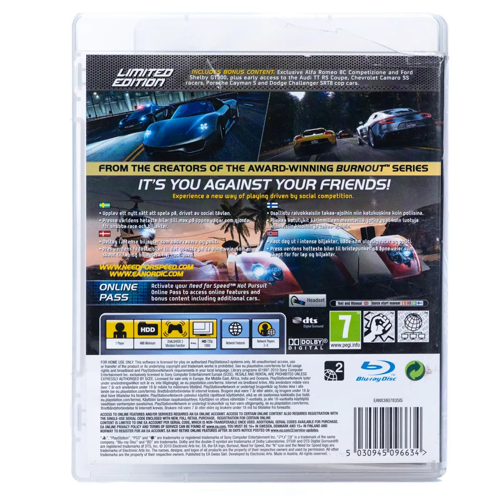 Need for Speed: Hot Pursuit - PS3 spill - Retrospillkongen