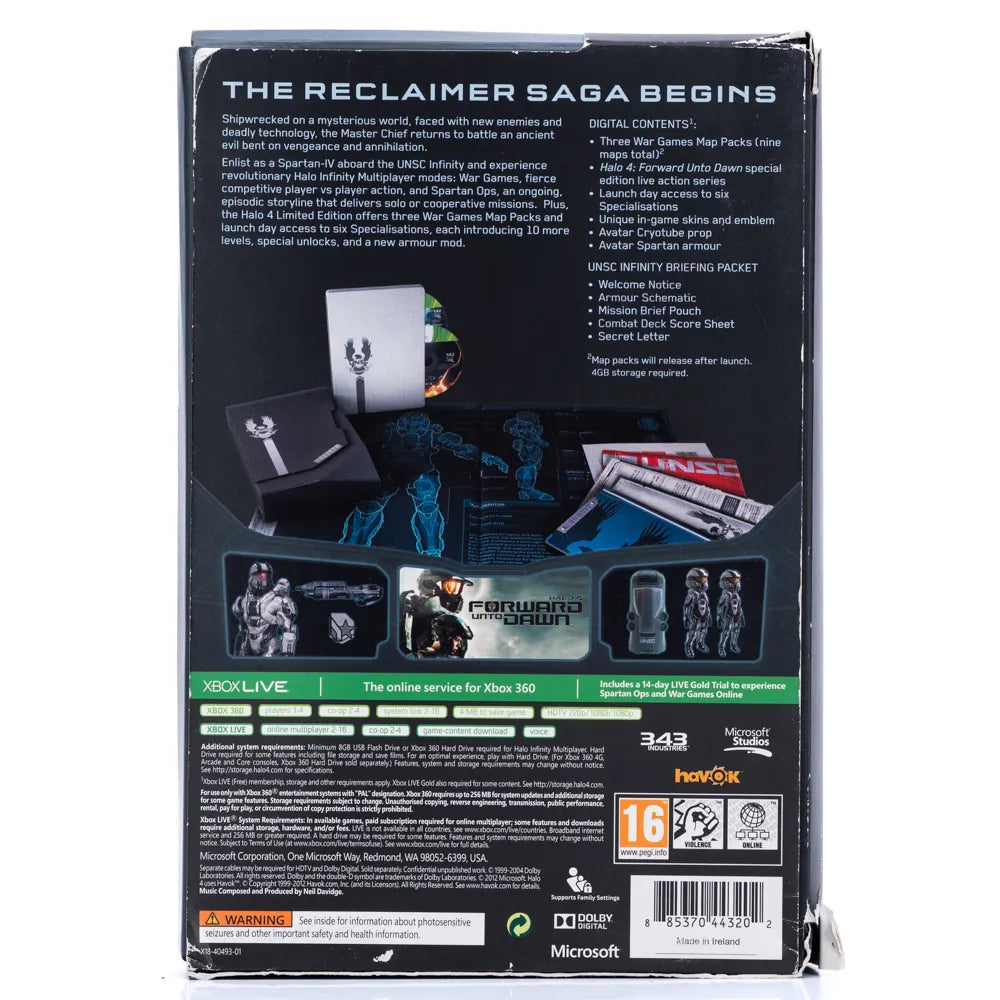 Halo 4 Limited Edition - Xbox 360 Spill (I Eske) - Retrospillkongen