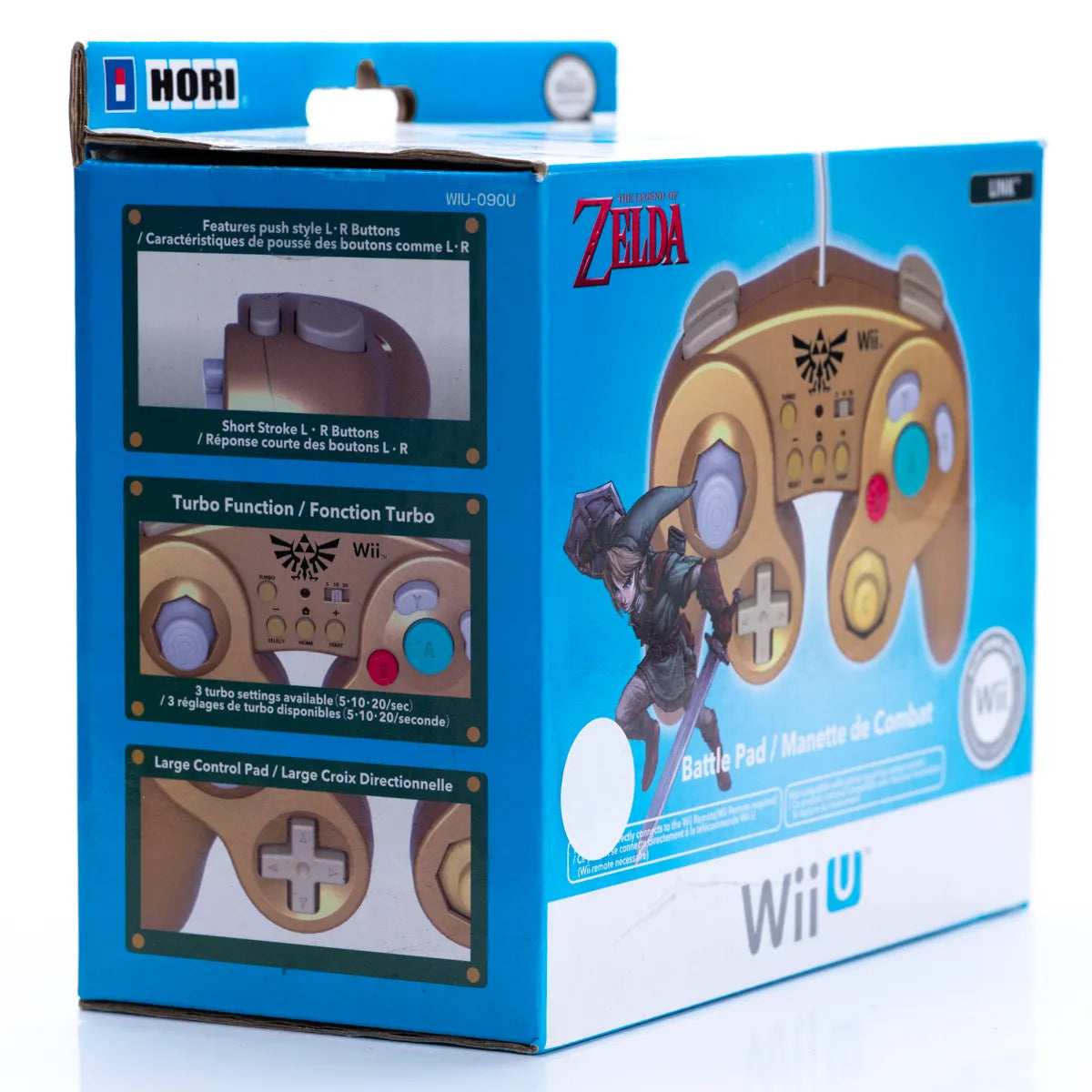 HORI Gold Zelda Kontroller for Nintendo Wii og Wii U (i eske) - Retrospillkongen