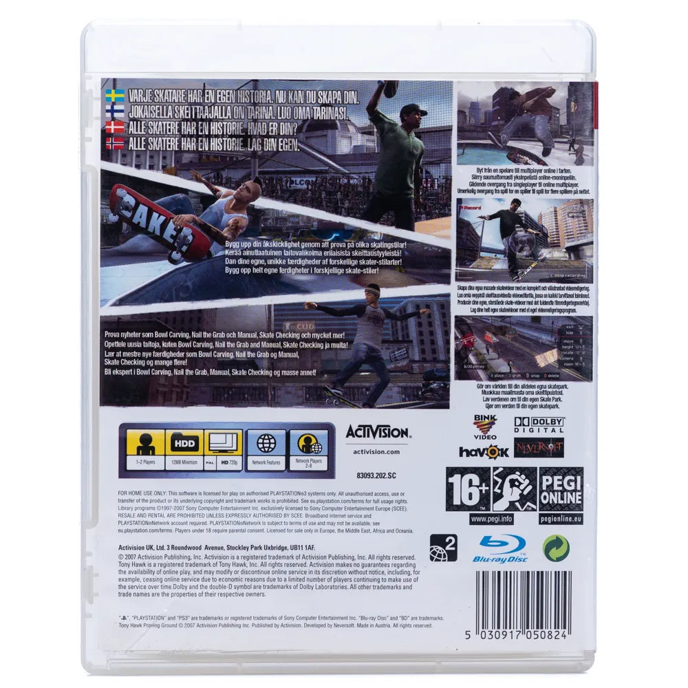 Tony Hawk's Proving Ground - PS3 spill - Retrospillkongen