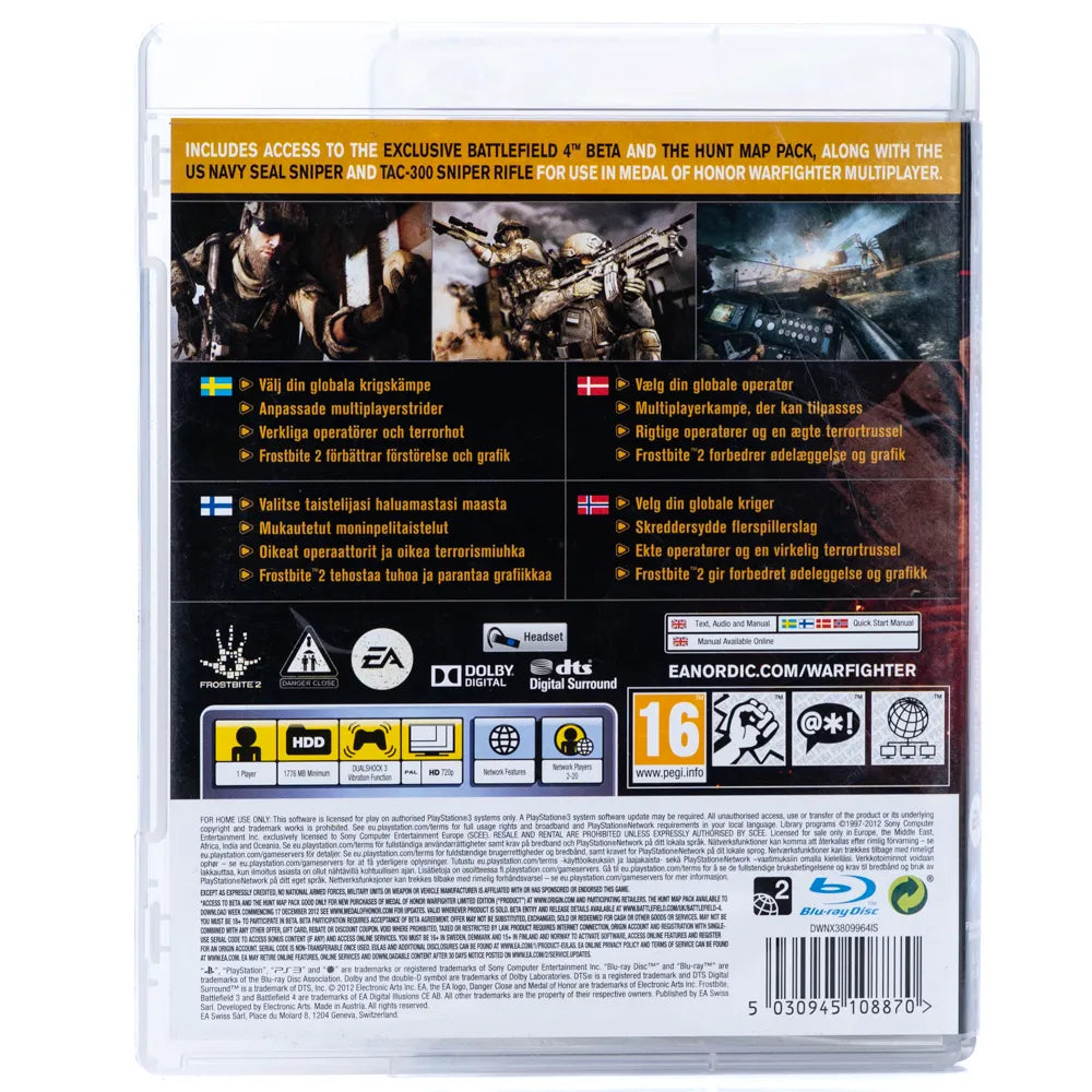 Medal of Honor Warfighter - PS3 spill - Retrospillkongen