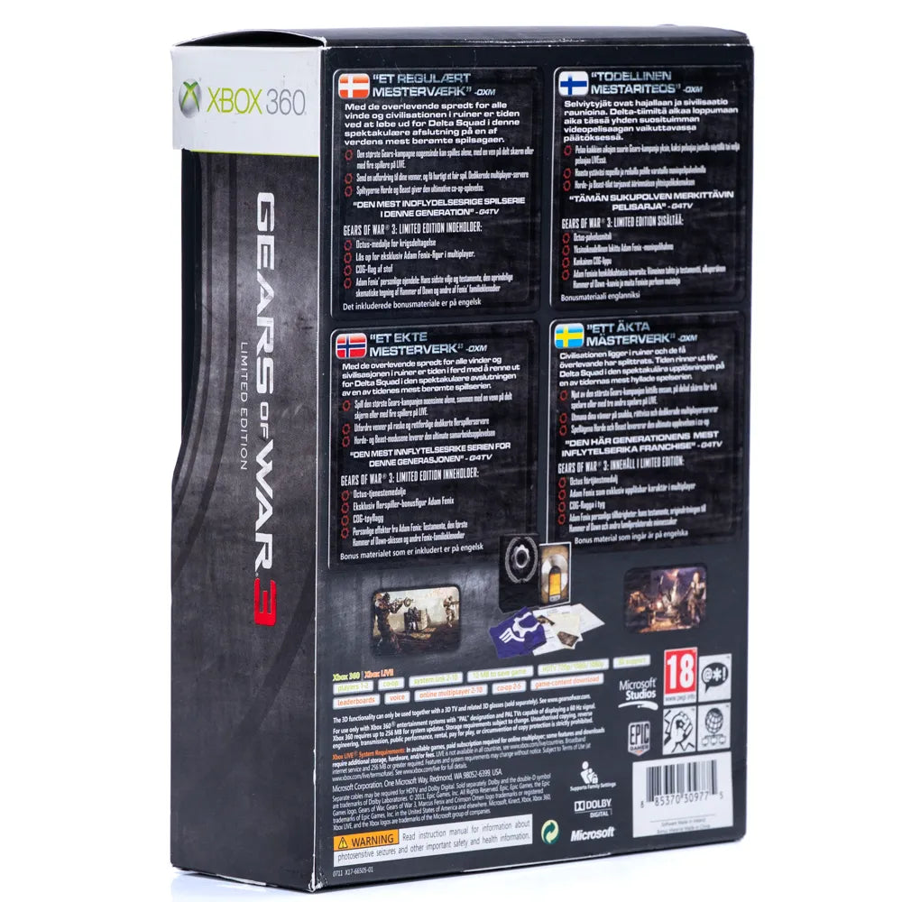 Gears of War 3 (Limited Edition) - Xbox 360 spill - Retrospillkongen