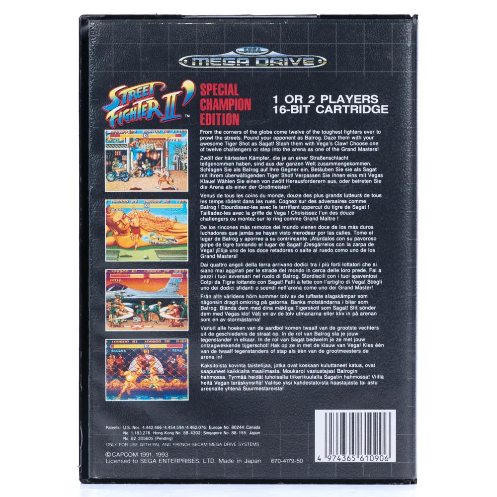 Sega Mega Drive II Street Fighter II Special Champion Edition i eske - Retrospillkongen