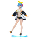 Original Taito Re:Zero Rem Swimsuit Subaru Jacket Figur Statue