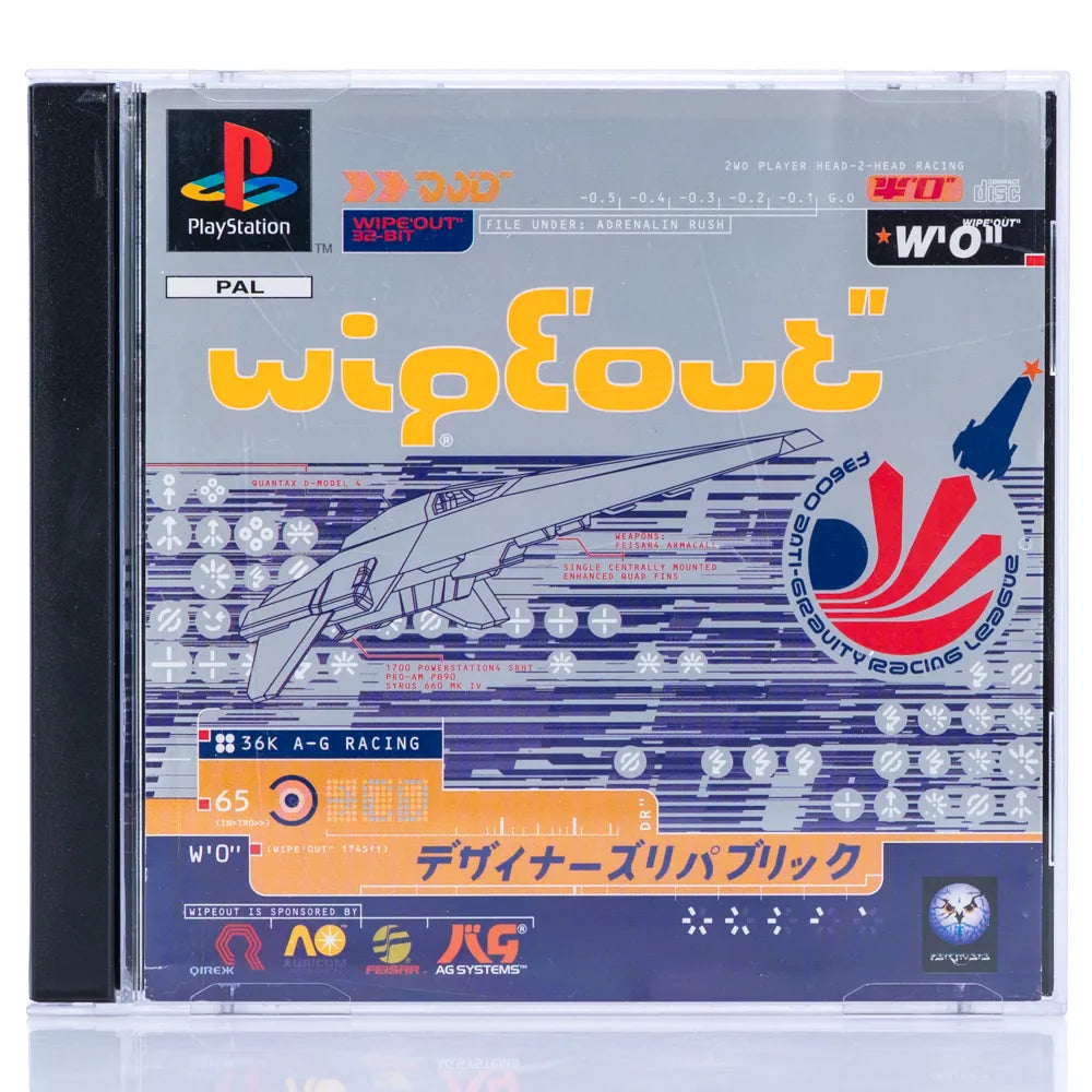 WipEout - PS1 spill - Retrospillkongen