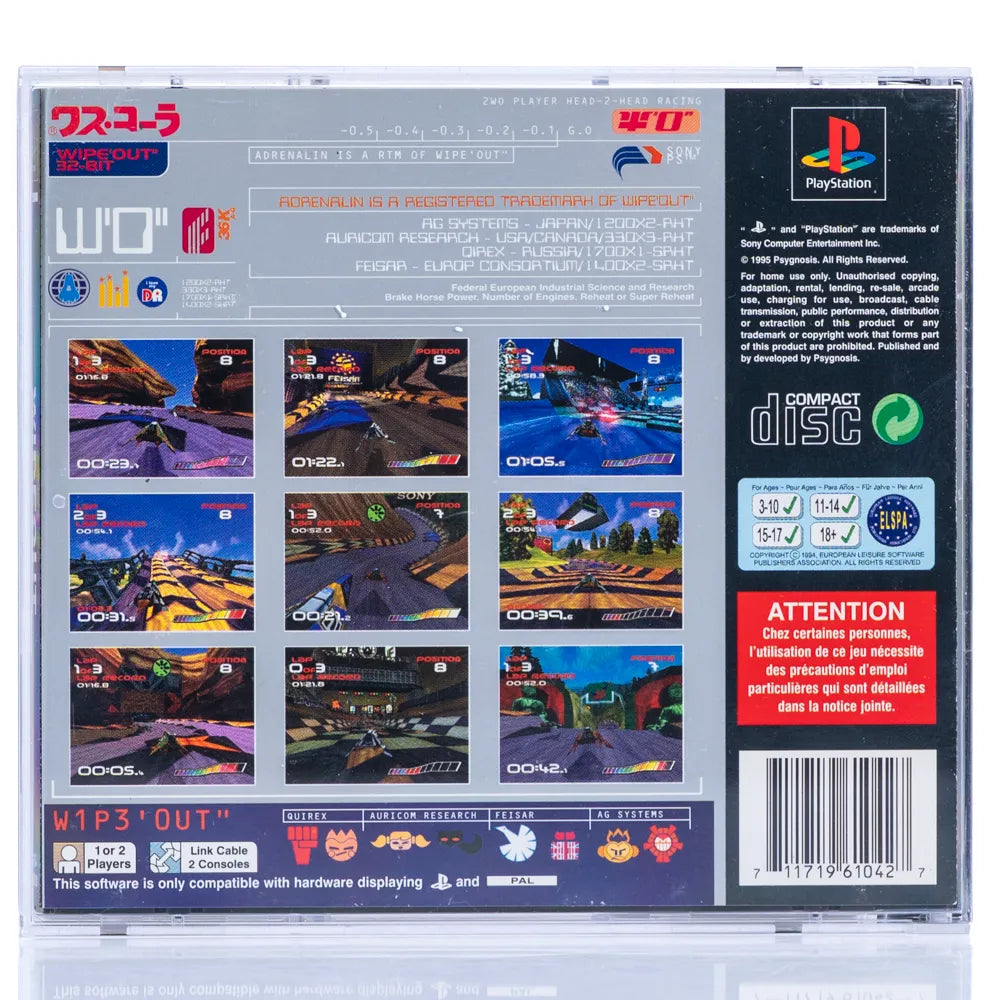 WipEout - PS1 spill - Retrospillkongen