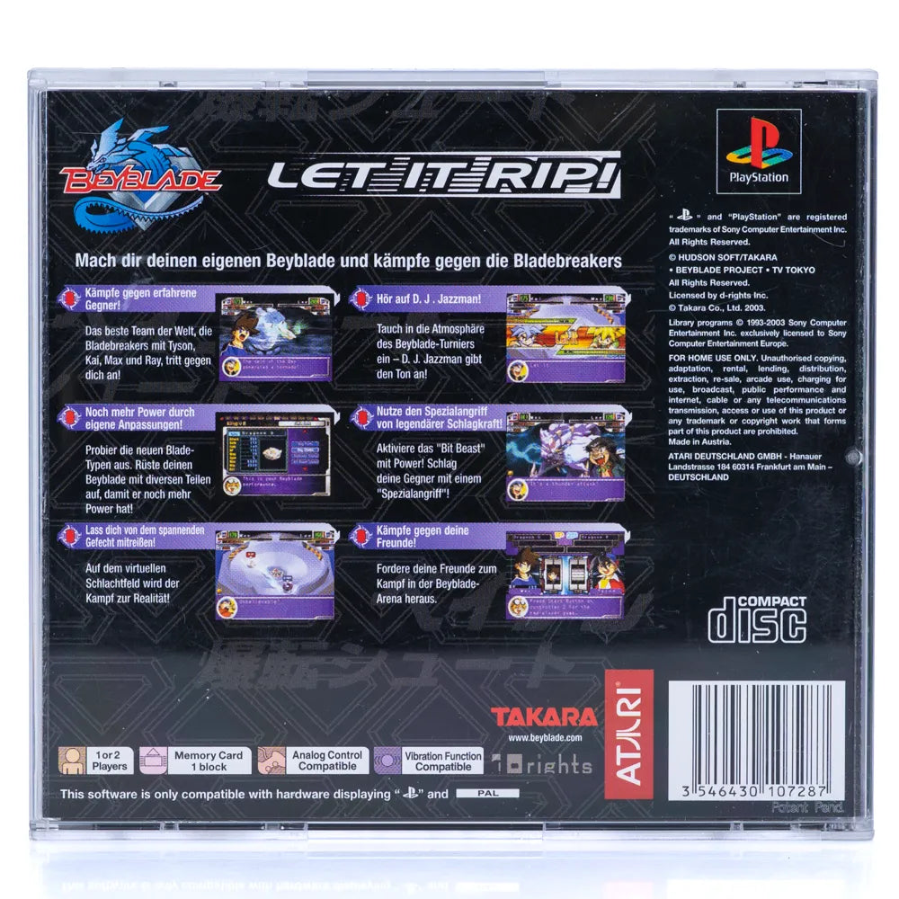 Beyblade: Let It Rip! - PS1 spill - Retrospillkongen