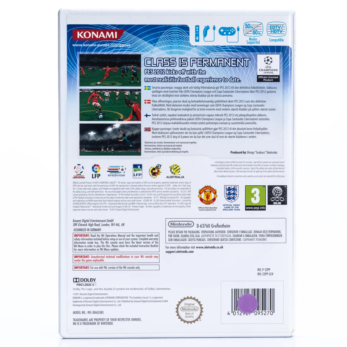 PES 2012 Pro Evolution Soccer - Wii Spill - Retrospillkongen
