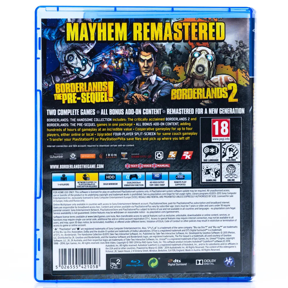 Borderlands: The Handsome Collection - PS4 spill - Retrospillkongen