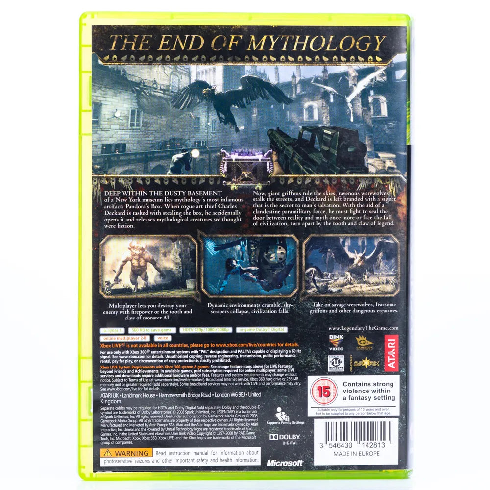 Legendary - Xbox 360 spill - Retrospillkongen