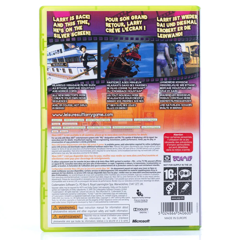 Leisure Suit Larry: Box Office Bust - Xbox 360 spill - Retrospillkongen