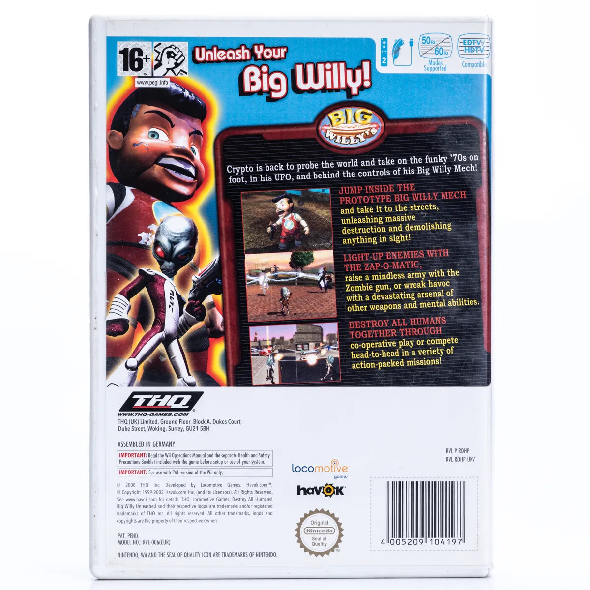 Destroy All Humans! Big Willy Unleashed - Wii Spill - Retrospillkongen
