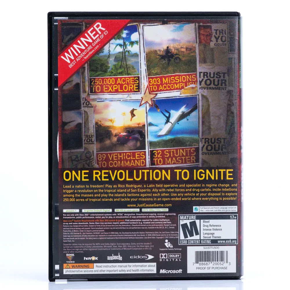 Just Cause (US version) - Xbox 360 spill