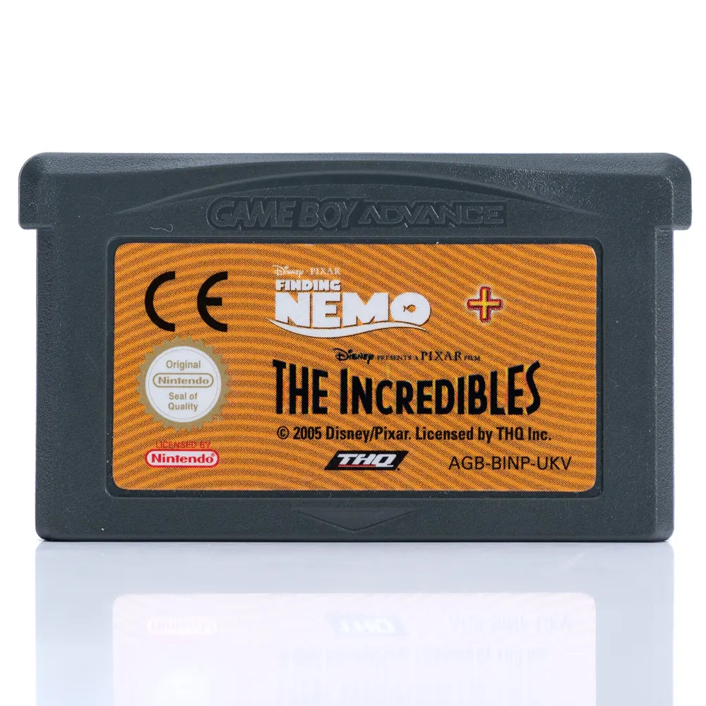 2 Games in 1: Finding Nemo / The Incredibles - GBA spill - Retrospillkongen