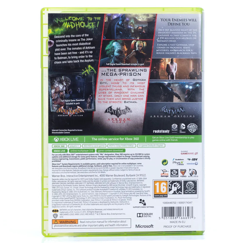 Batman: Arkham Collection - Xbox 360 spill