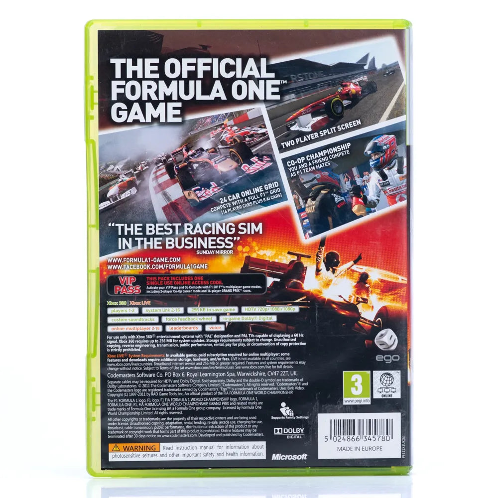 F1 2011 - Xbox 360 spill