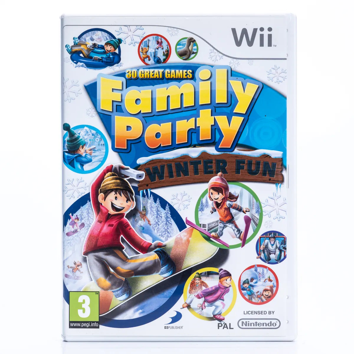 Family Party Winter Fun - Nintendo Wii Spill - Retrospillkongen
