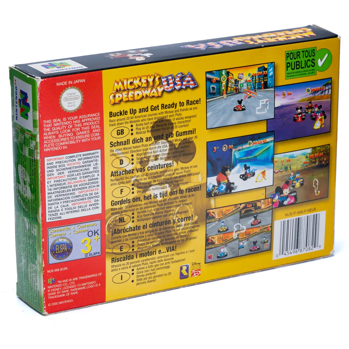 Mickey's Speedway USA - N64 spill (I eske) - Retrospillkongen