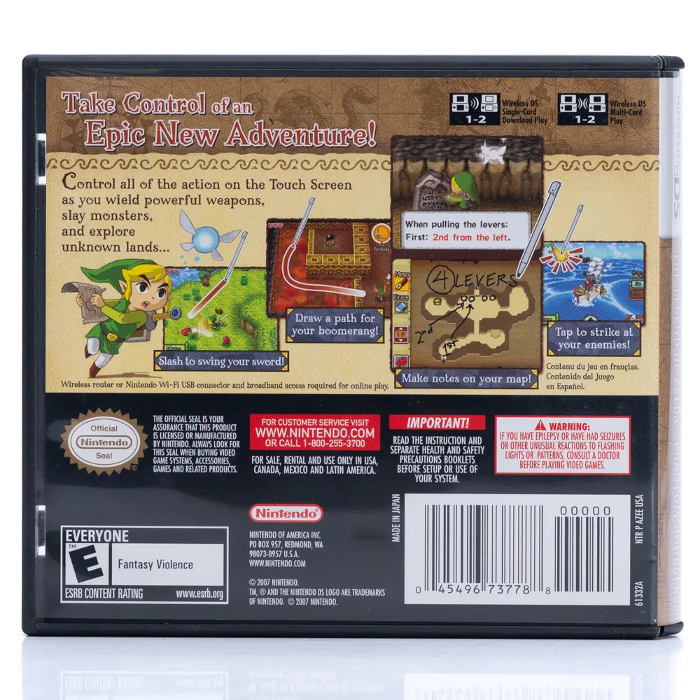 The Legend of Zelda: Phantom Hourglass - Nintendo DS spill (NTSC, regionfri)