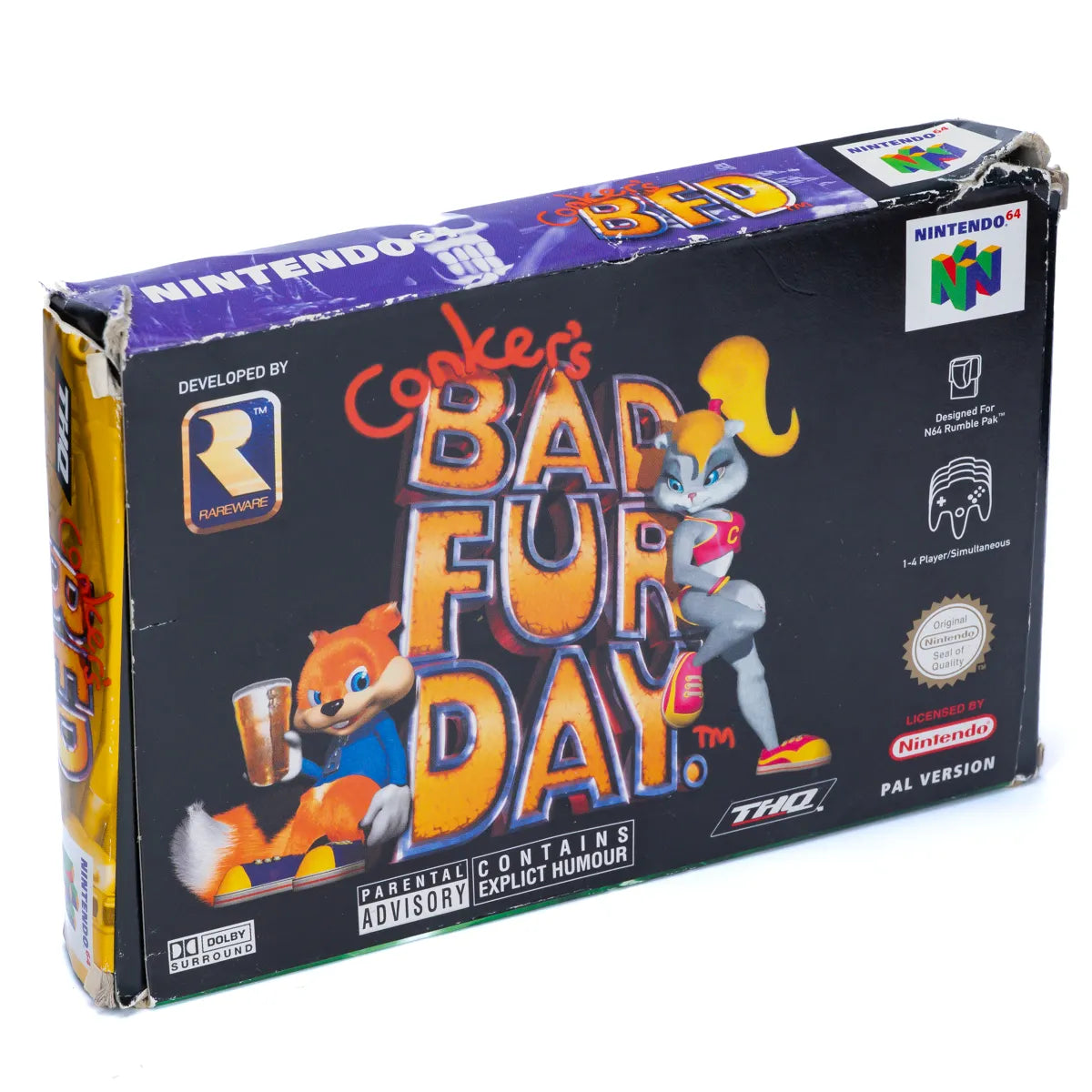 Conker's Bad Fur Day - N64 spill (I eske) - Retrospillkongen