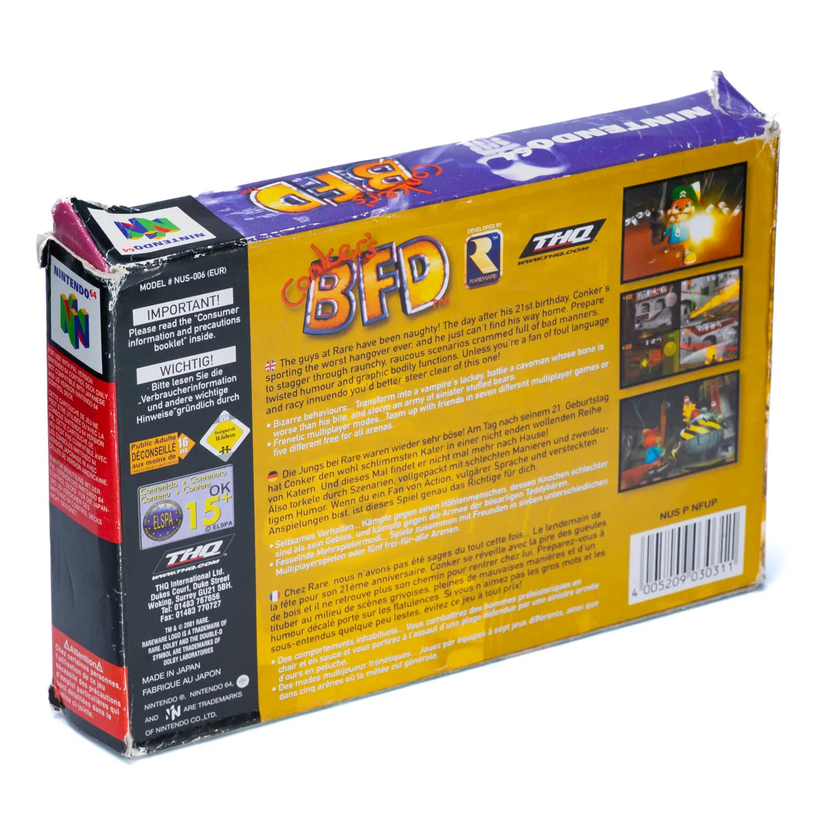 Conker's Bad Fur Day - N64 spill (I eske) - Retrospillkongen
