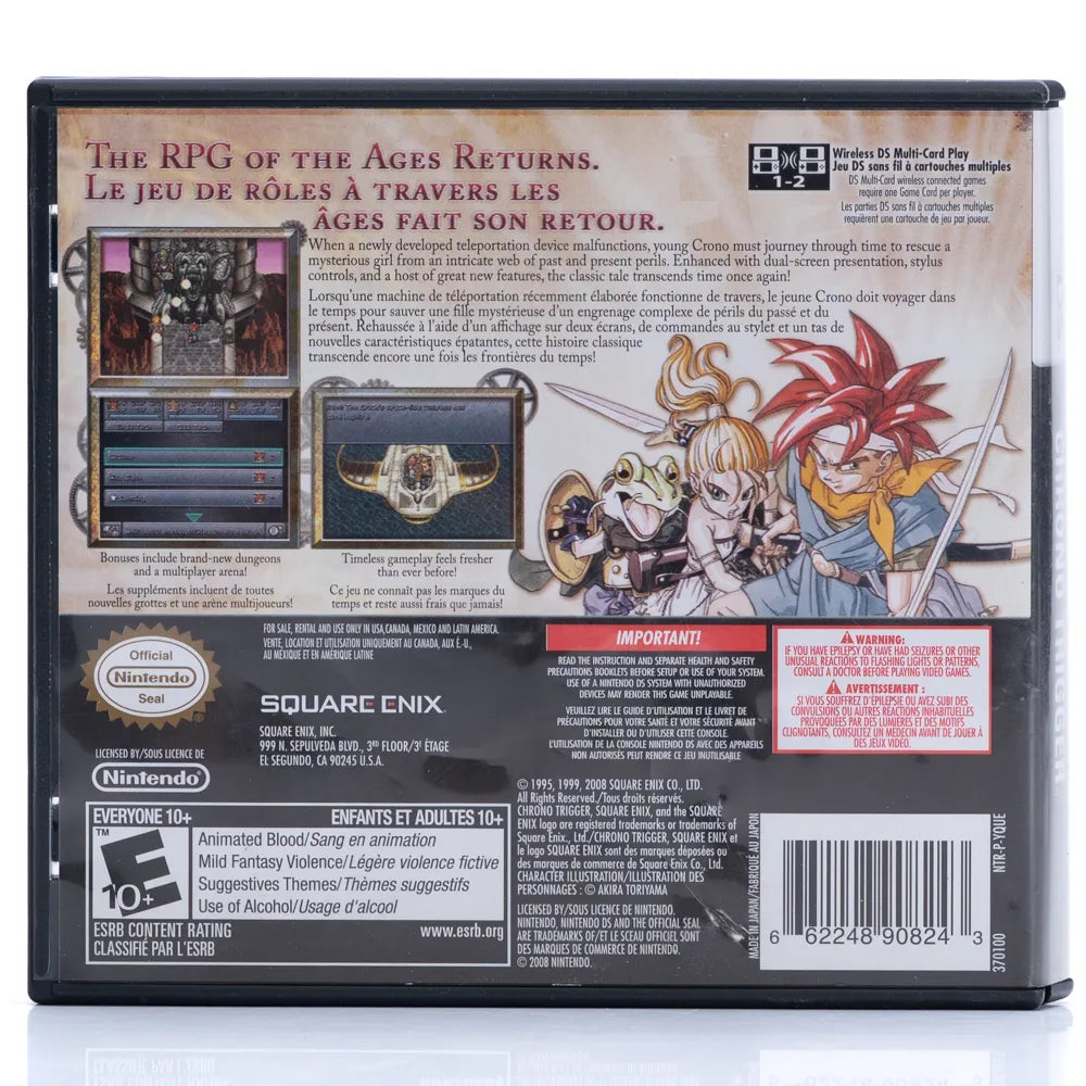 Chrono Trigger - Nintendo DS spill (NTSC, regionfri)